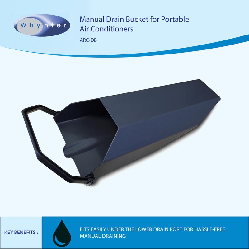Whynter ARC-DB Manual Drain Bucket â€“ Condensate Collection Accessory for Whynter Portable Air Conditioners